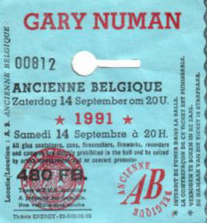 Brussels Ticket 1991
